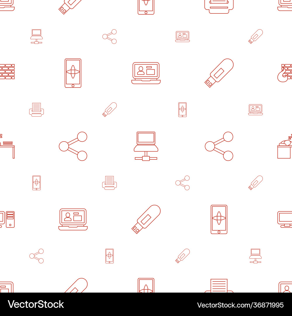 Computer icons pattern seamless white background Computer icons pattern seamless white background vector image