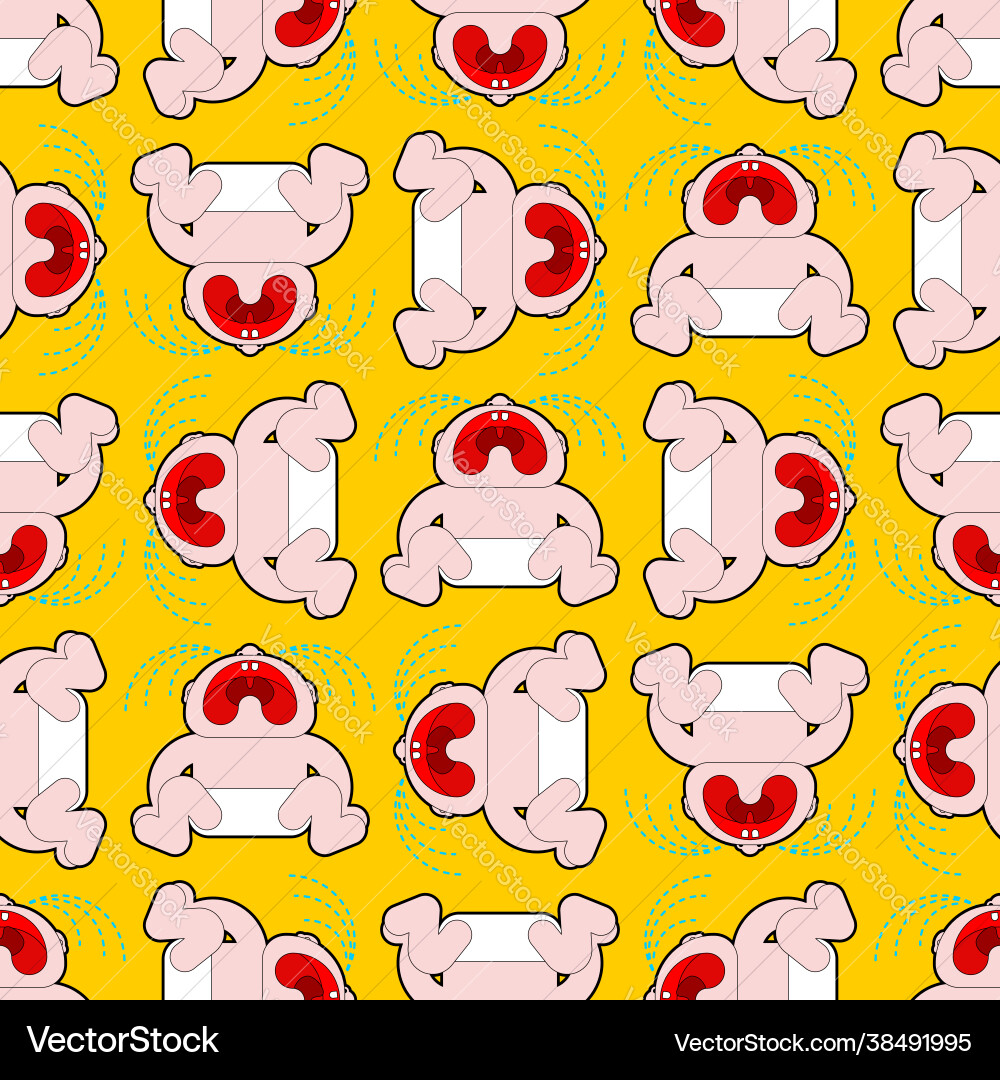 Crying Baby Muster nahtlos kleines Kind weinen Crying Baby Muster nahtlos kleines Kind weinen vektorbild