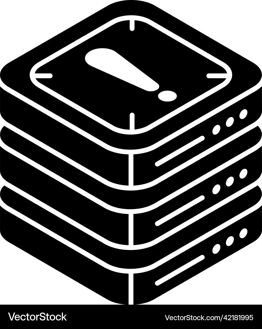 Database error Vector Image