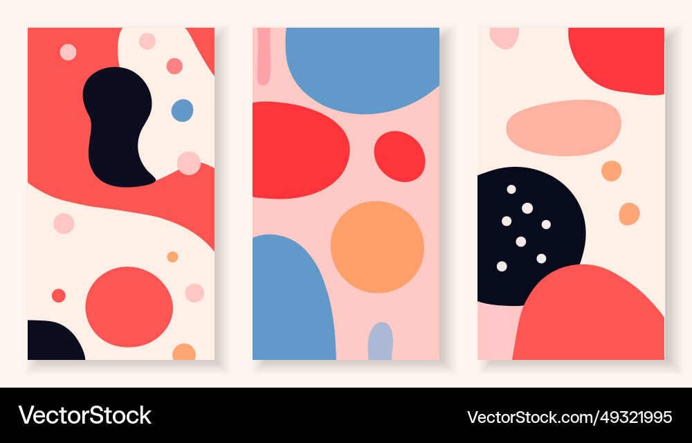 Set doodle pattern backgrounds with abstract Set doodle pattern backgrounds with abstract Vector Image