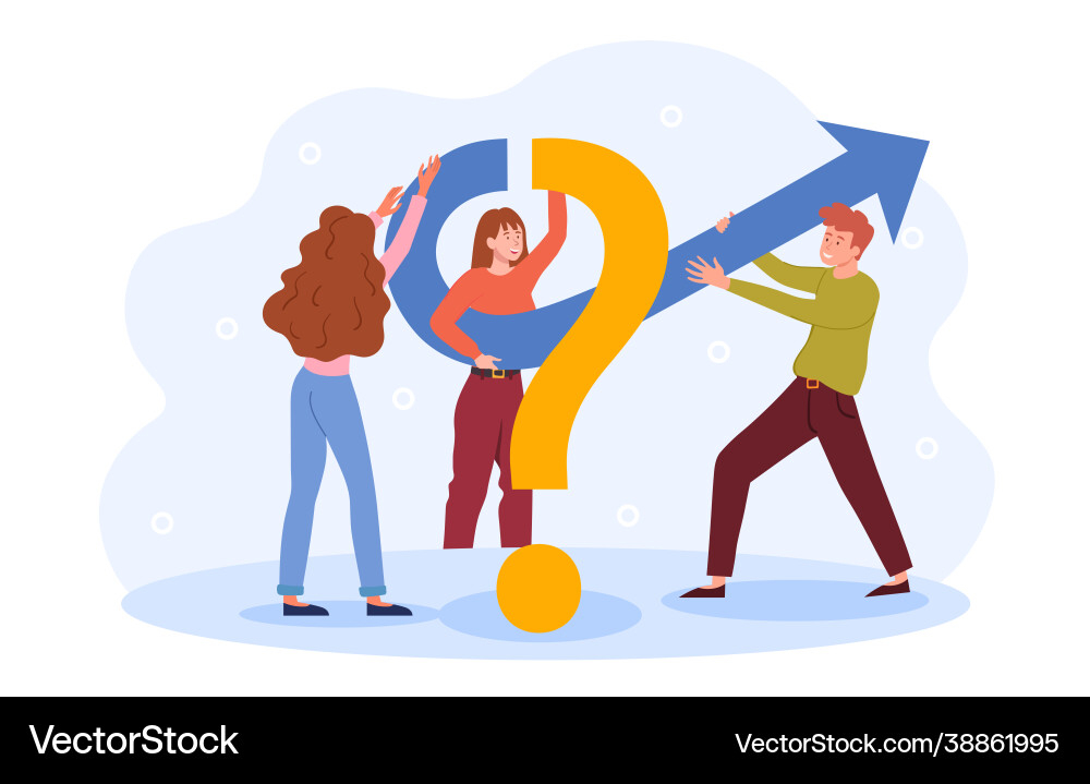 Team arbeitet an der Entscheidungsfindung Team arbeitet an der Entscheidungsfindung vektorbild