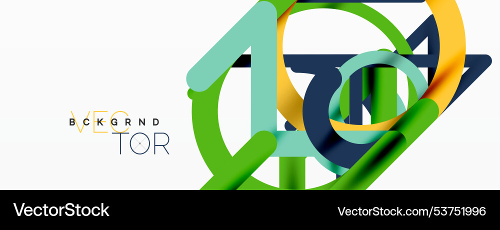 Abstract background circles and colorful round Vector Image