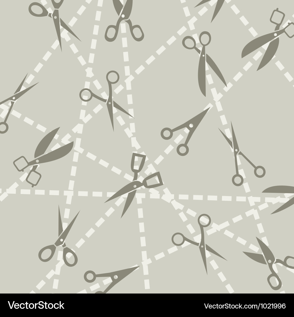 Background scissors vector image