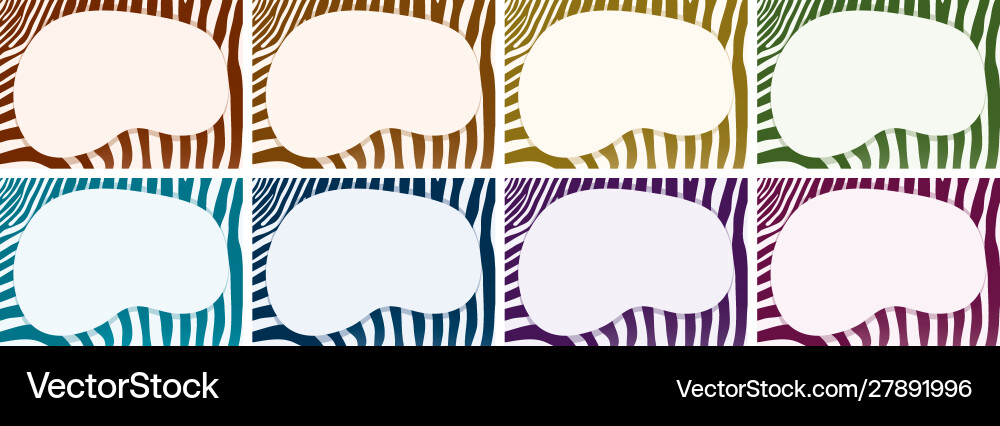 Background template with zebra patterns and frame Background template with zebra patterns and frame vector image