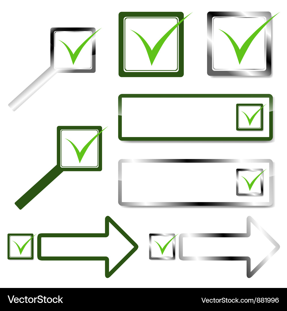 Check Marks and Symbols vector image