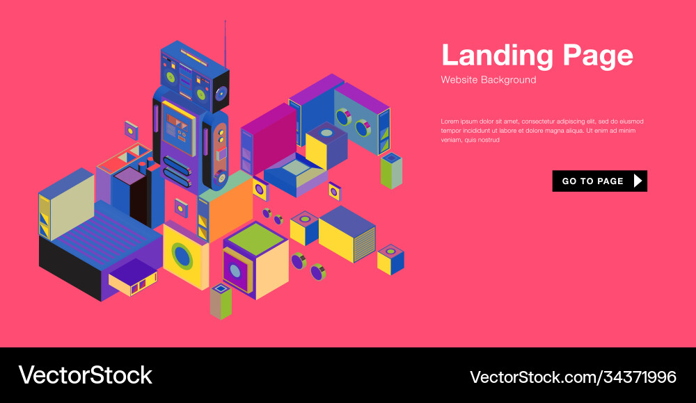Colorful abstract fluid gradient pattern vector image