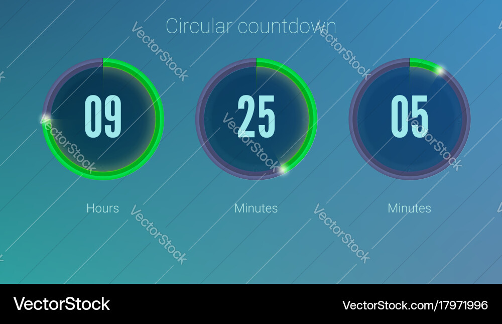 Design of countdown timer for coming soon or under vector image