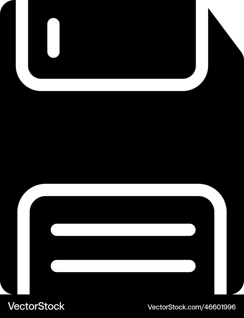 Memory card solid icon style Vector Image
