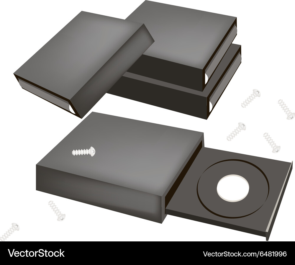 Open cd-rom disk drive for desktop computer vector image