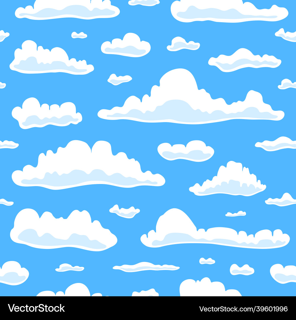 Seamless pattern with clouds Seamless pattern with clouds vector image