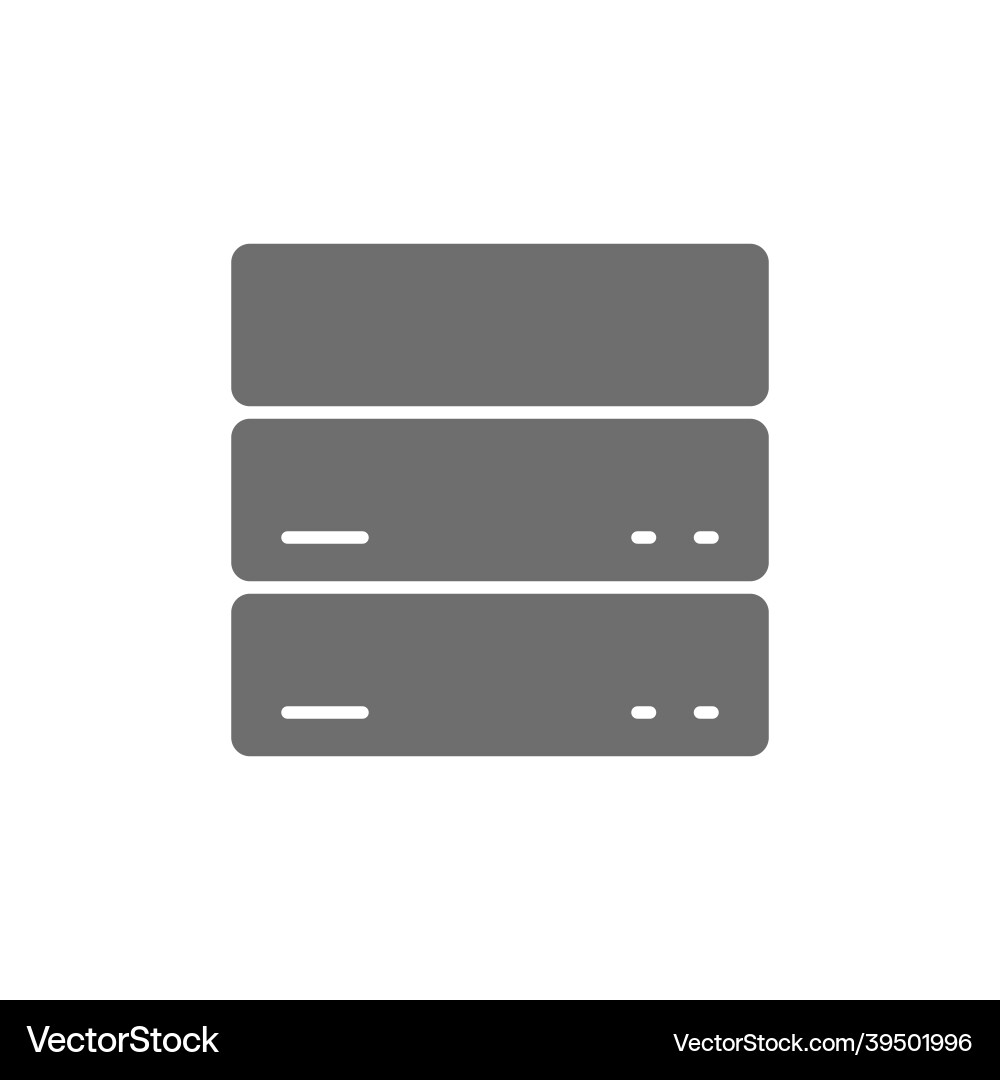 Server Data Hosting Icon vector image