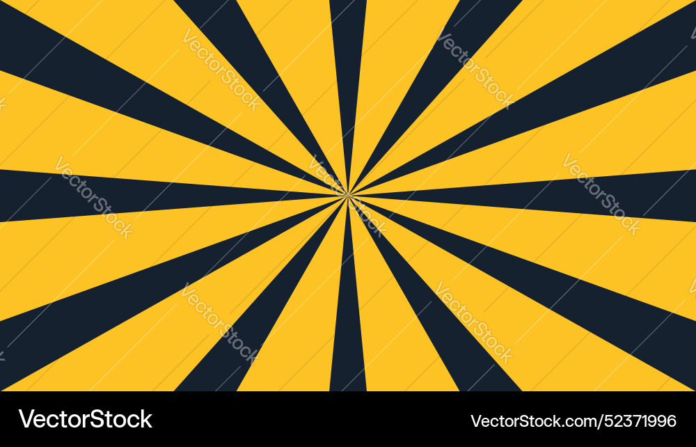 Sunbrust abstract background design rays vector image