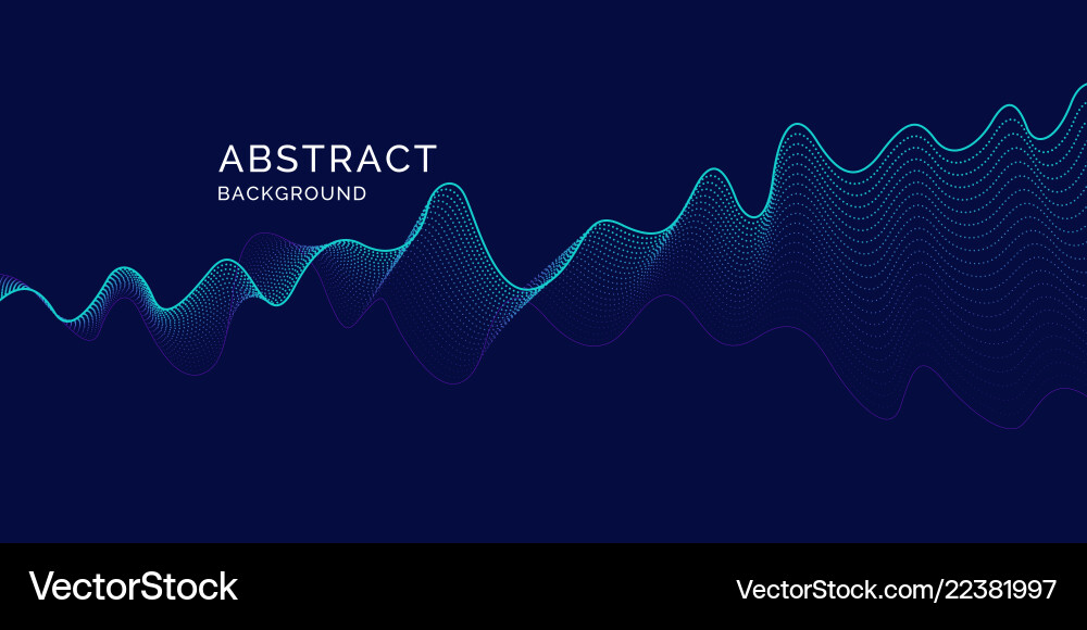 Abstract background with dynamic waves vector image
