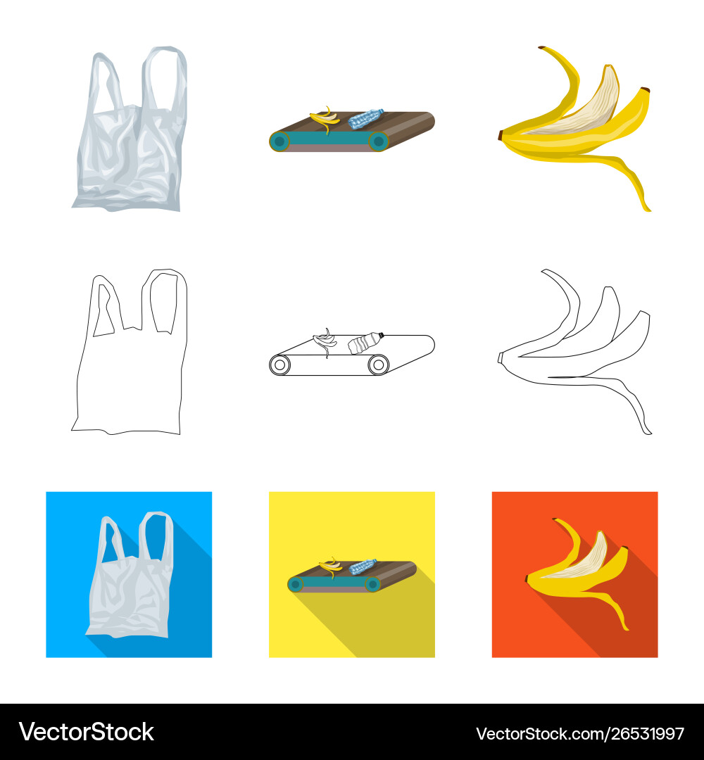 Design refuse and junk icon collection Design refuse and junk icon collection vector image