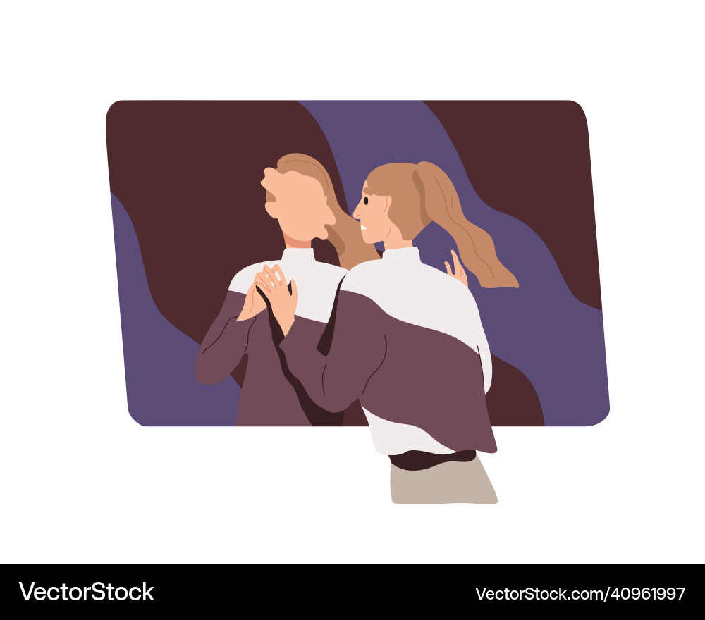 Distorted Self-Image Reflection Vector Image