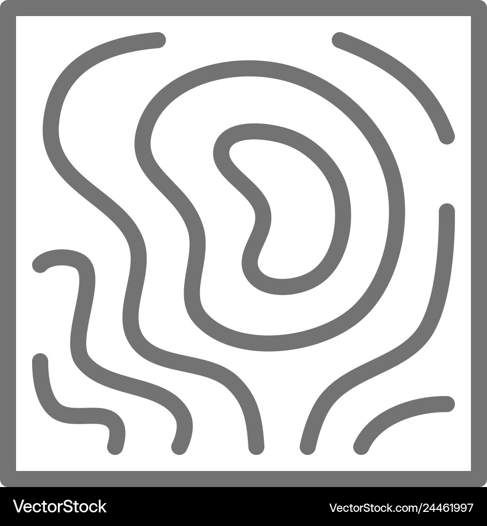 Geolocation Grid Map Icon vector image