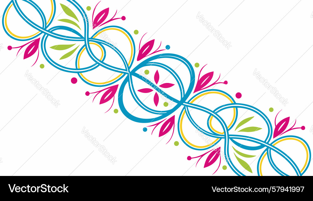 Interlocking Circles Pattern Vector Image
