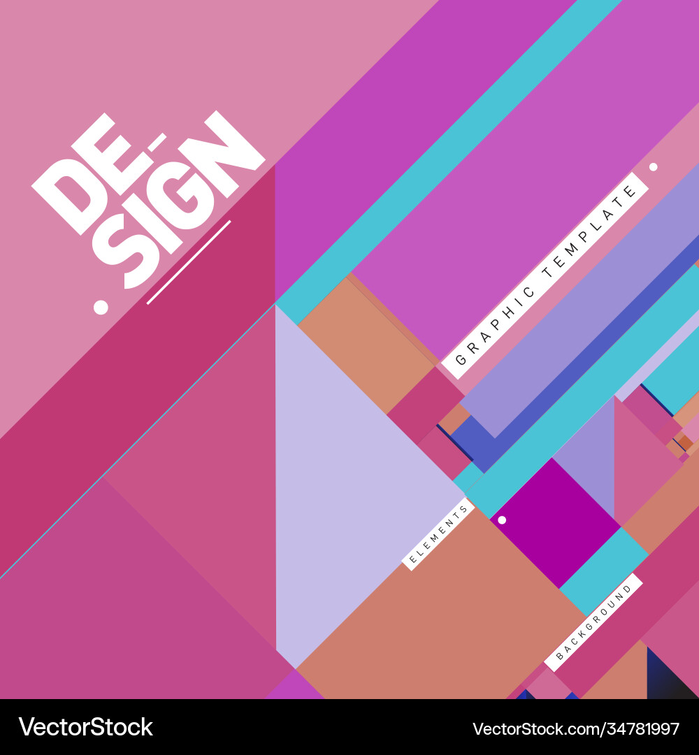 Modern colorful background material design Vector Image