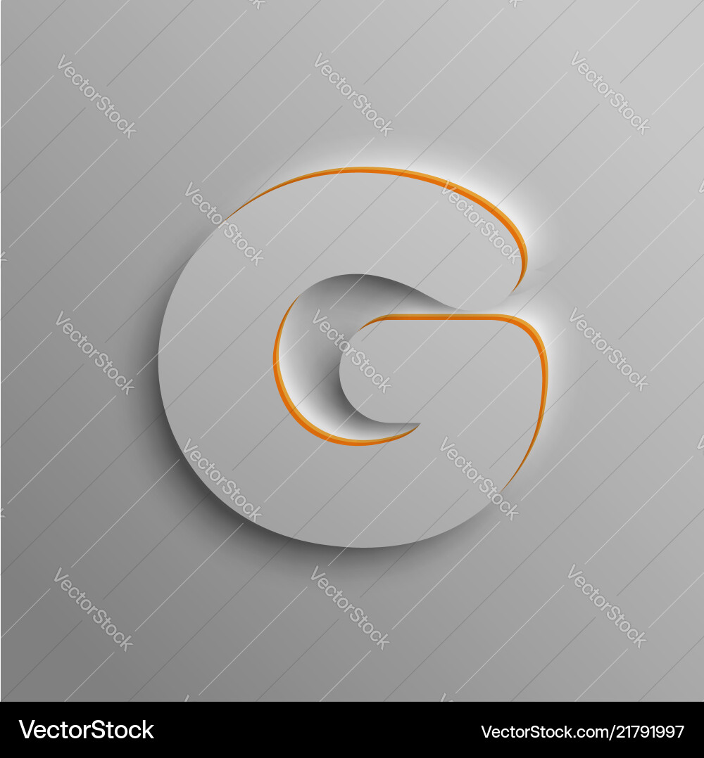 Realistic 3d font Realistic 3d font vector image