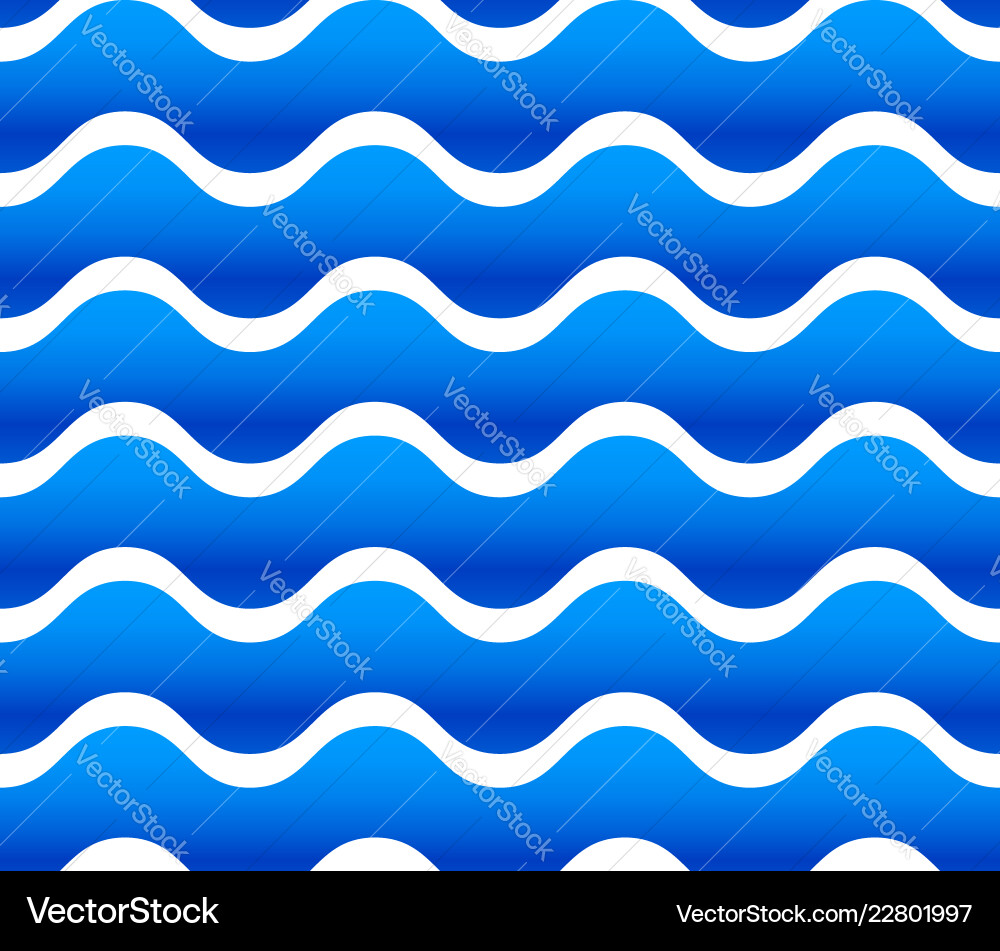 Seamless pattern background with waving wavy Seamless pattern background with waving wavy vector image