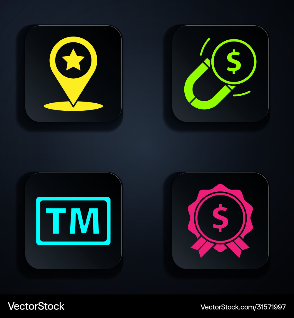 Set price tag with dollar map pointer star Set price tag with dollar map pointer star vector image