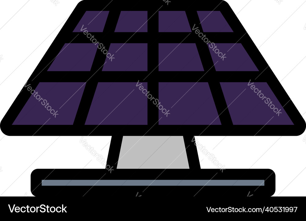 Solar energy panel icon Royalty Free Vector Image