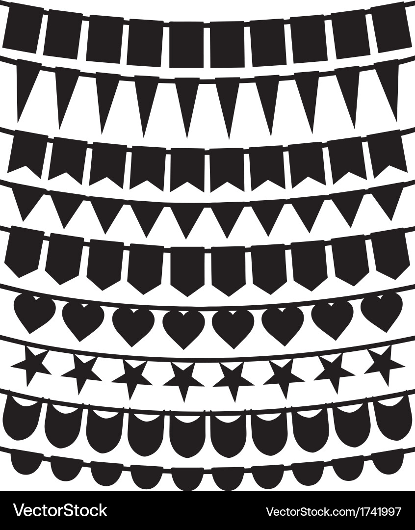 String of Bunting Flags vector image
