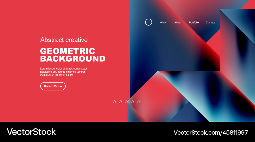Triangles with fluid gradients abstract landing Triangles with fluid gradients abstract landing vector image
