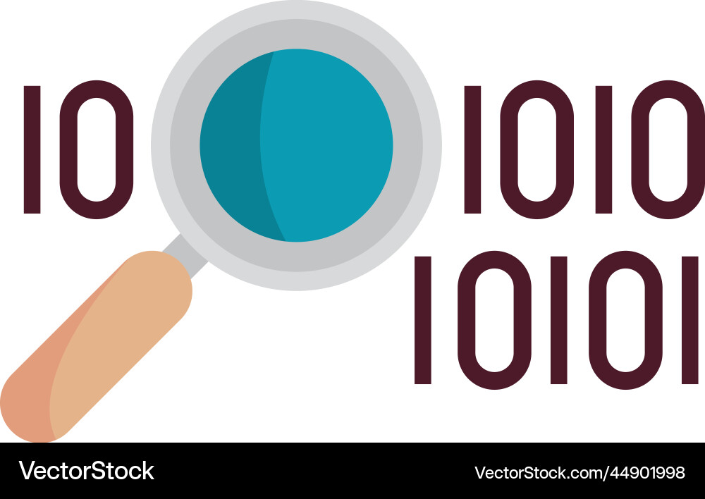 Analyzing data cyber fraud vector image
