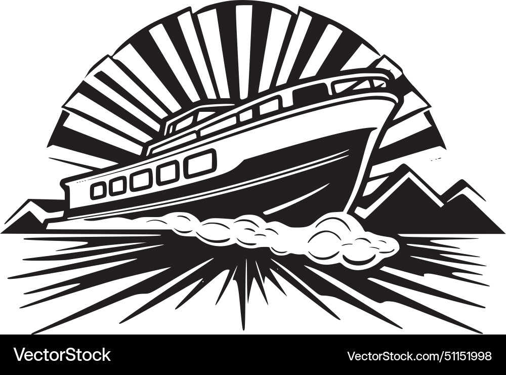 Boot - minimalistisches und flaches Logo Boot - minimalistisches und flaches Logo vektorbild