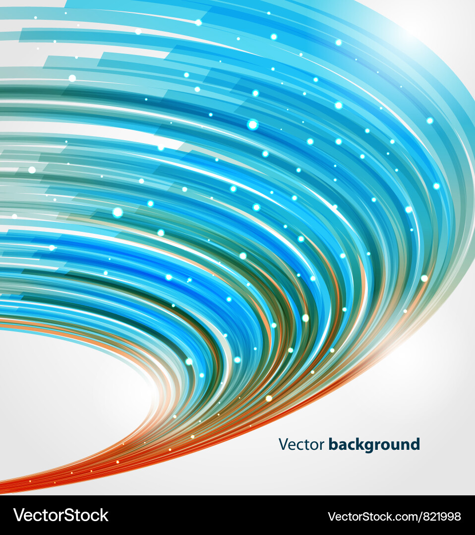 Dynamic Color Swirl Background vector image