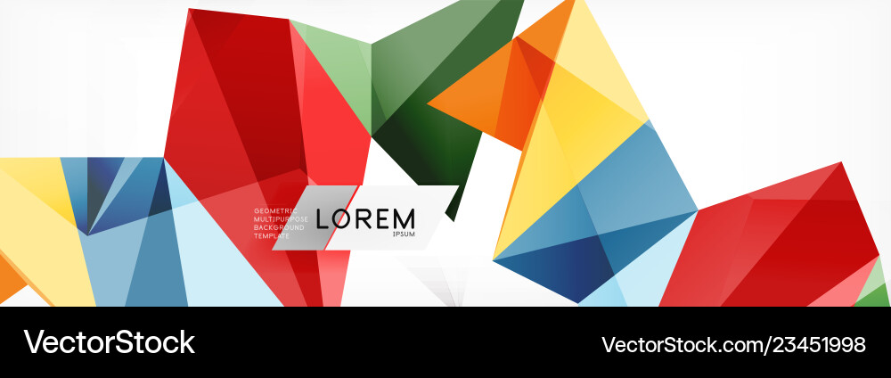 Mosaic triangular low poly style abstract Mosaic triangular low poly style abstract vector image