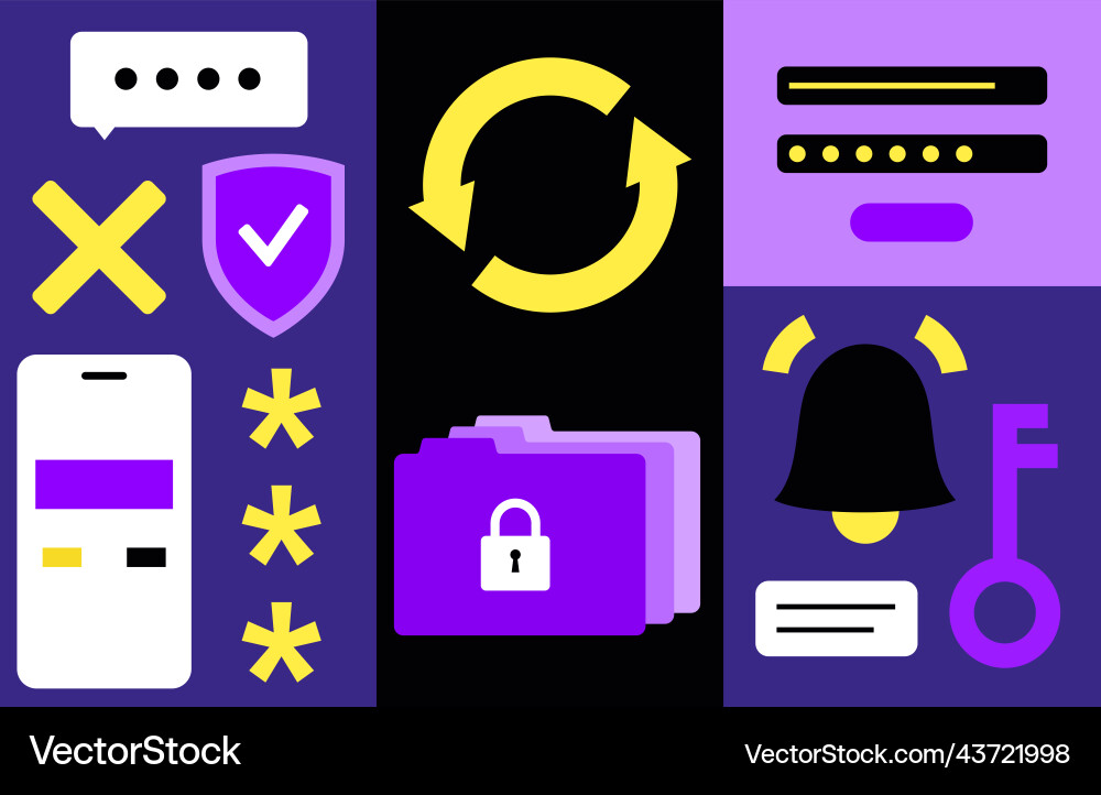 Reset password action Reset password action vector image