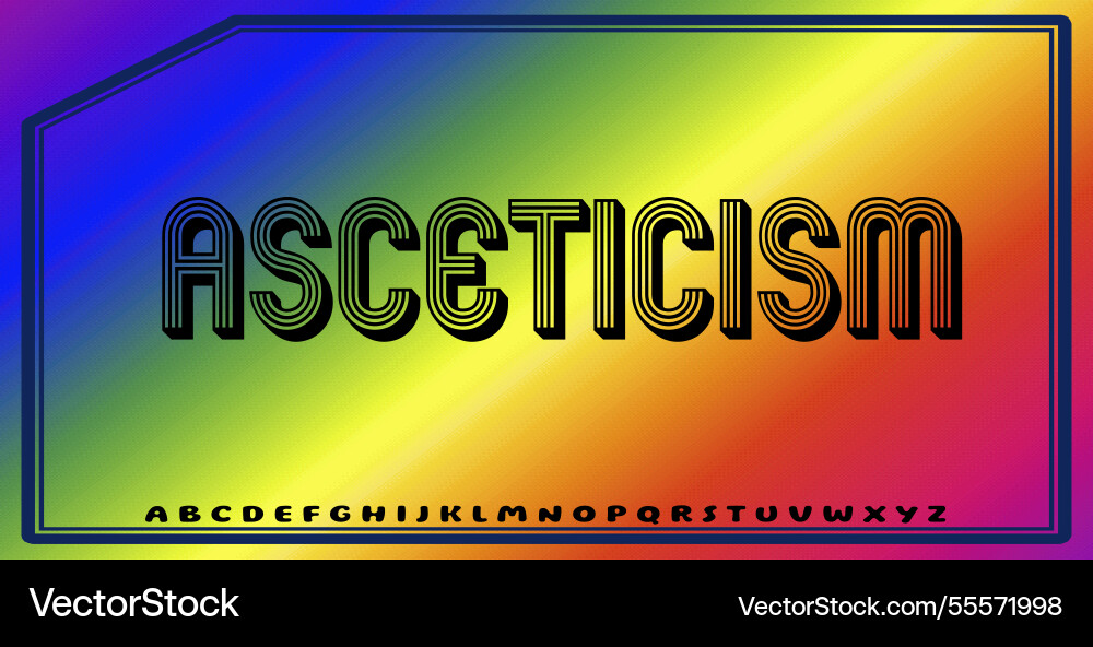 Text effects with editable colors and abstract Vector Image