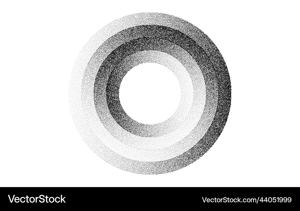 Circle frames grain pattern background black Circle frames grain pattern background black vector image