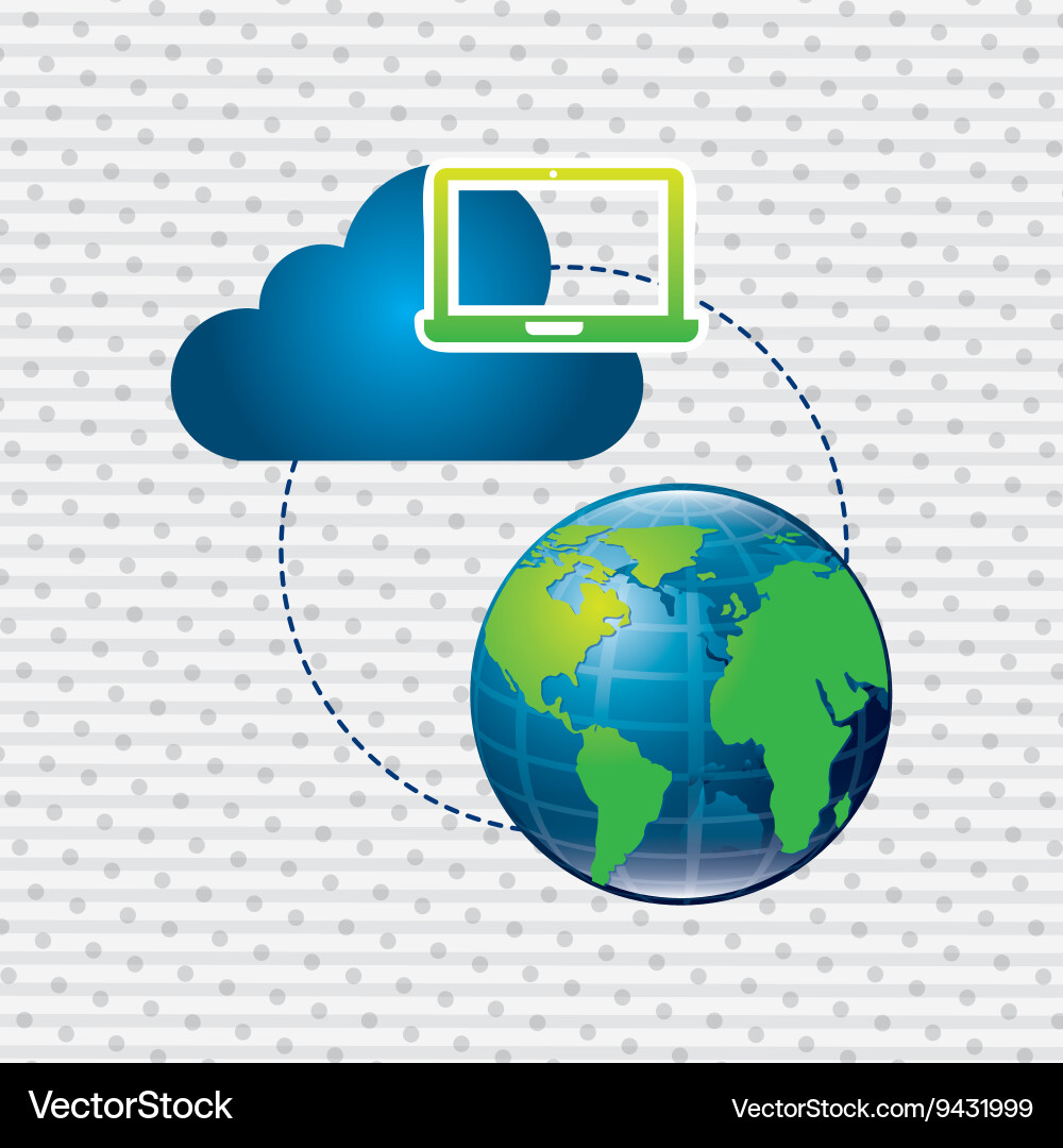 Cloud computing design Vector Image