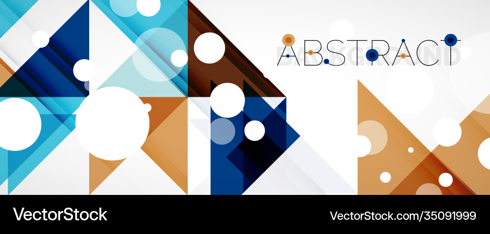 Geometric abstract background techno color Vector Image
