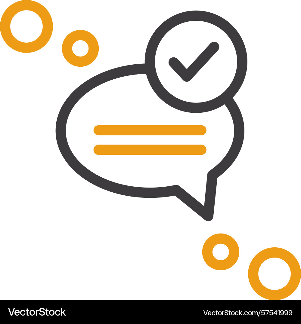 Message sent two color icon Vector Image