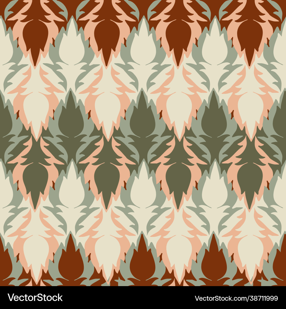 Seamless colorful design pattern botanical Seamless colorful design pattern botanical vector image