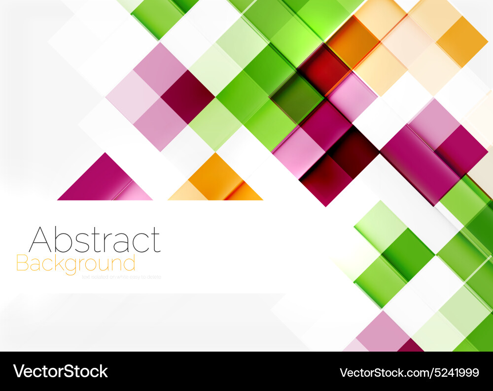 Square shape mosaic pattern design universal vector image