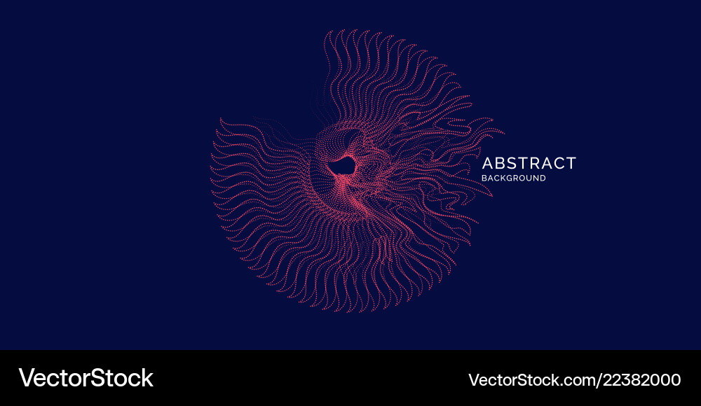 Abstract background with dynamic waves vector image