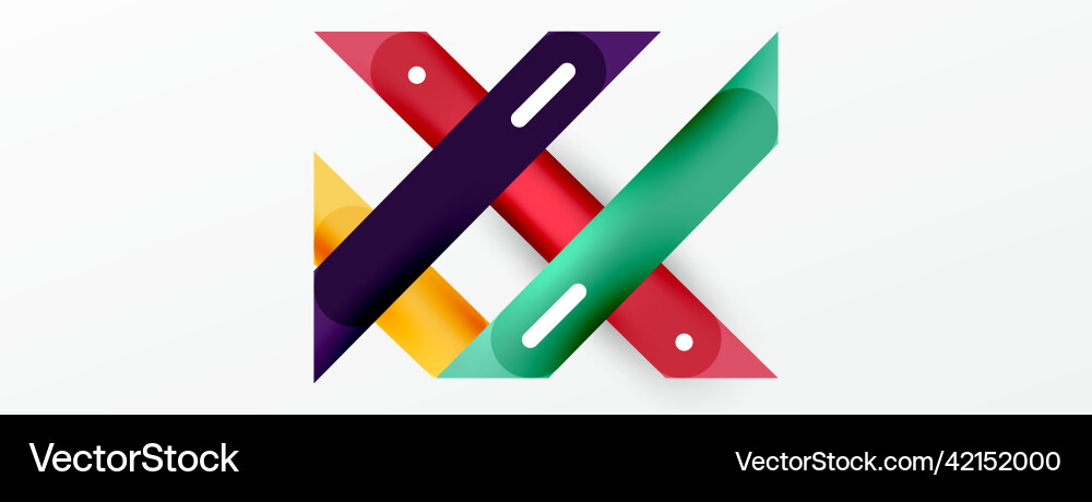 Background overlapping lines dynamic vector image