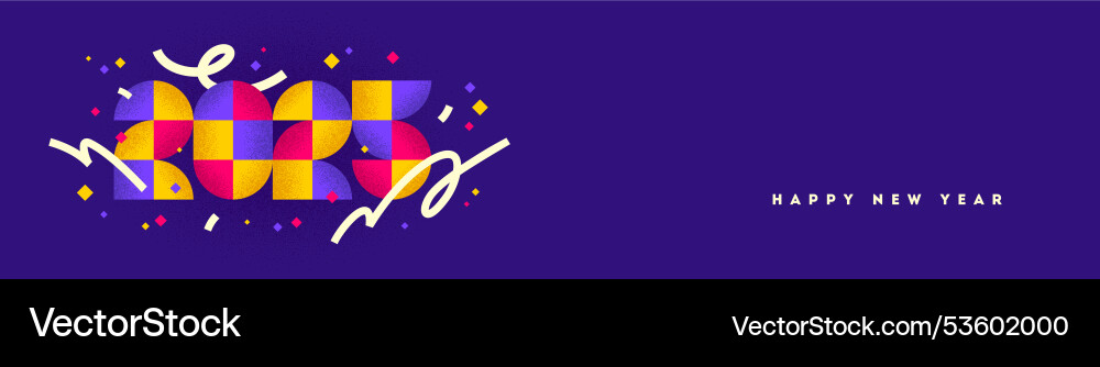 Banner mit 2025 neuem Jahr Logo Banner mit 2025 neuem Jahr Logo vektorbild