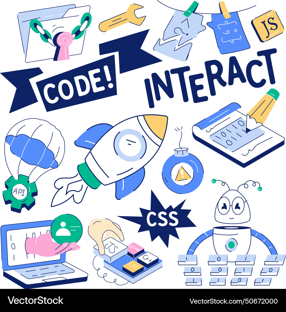 Basic rgbprogramming pattern depicting software co vector image