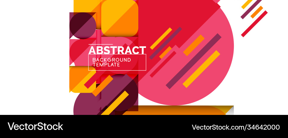 Clean minimal geometric abstract background Vector Image