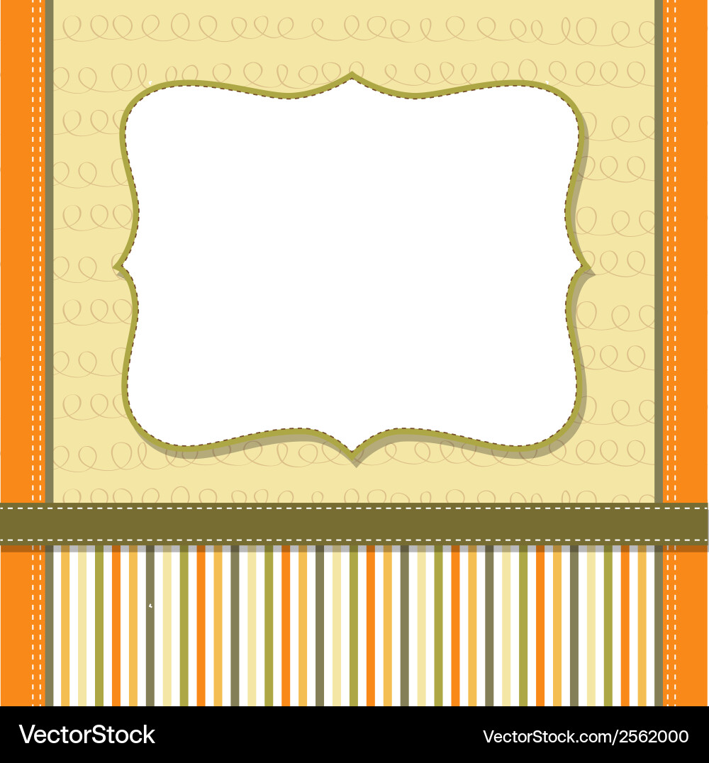 Colorful Frame Border Pattern Vector Image
