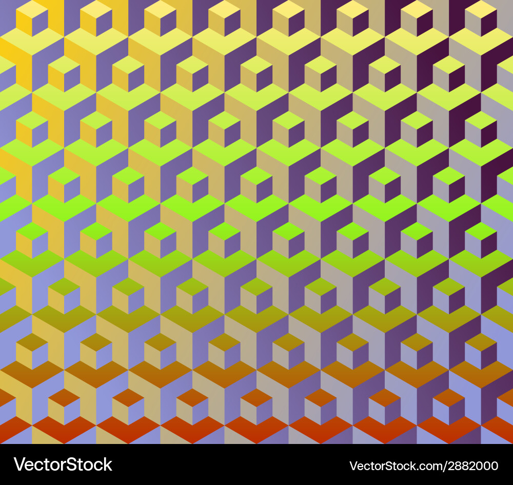 Cubes pattern vector image