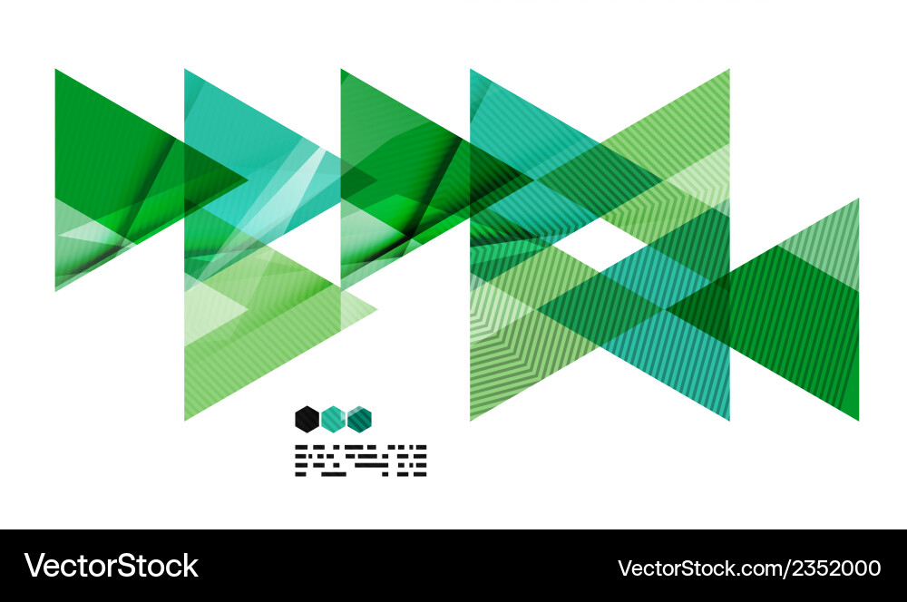 Dynamic Green Geometric Pattern Vector Image