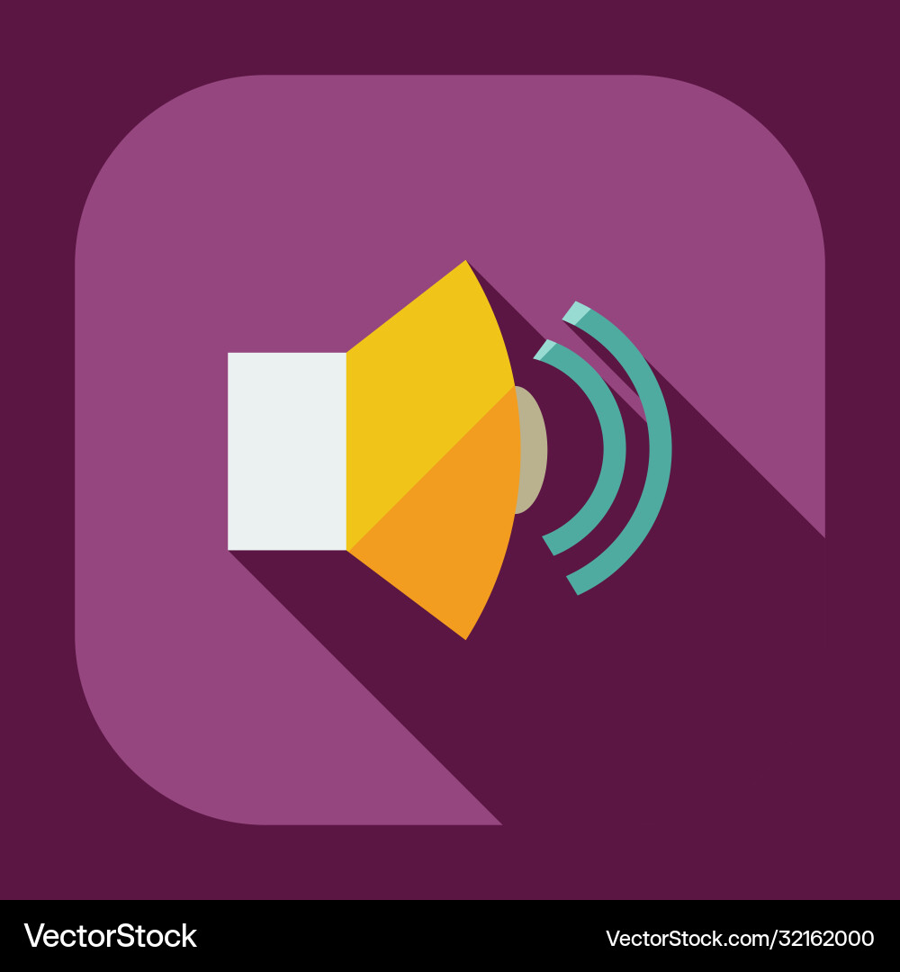 Flat modern design with shadow icons sound Flat modern design with shadow icons sound vector image