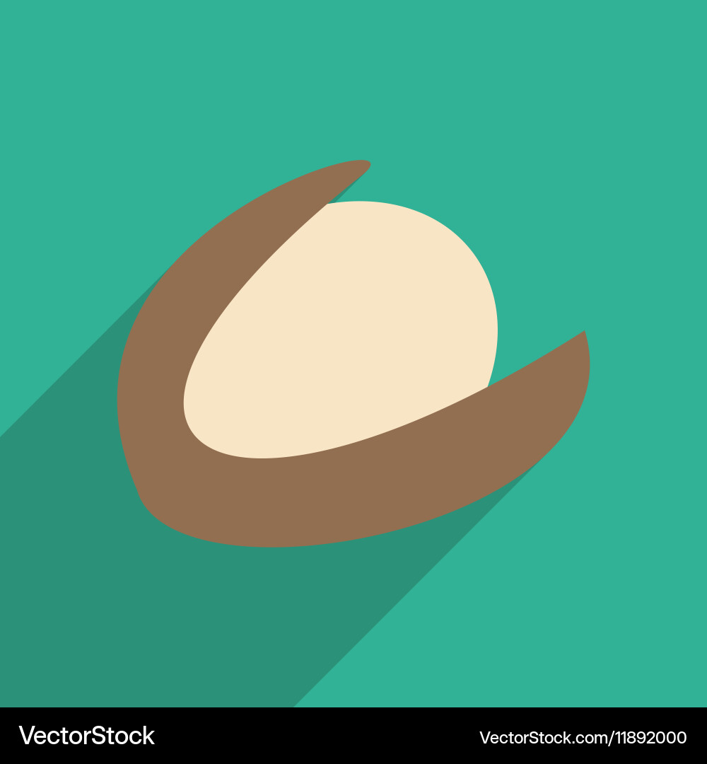 Flat with shadow icon and mobile application Vector Image